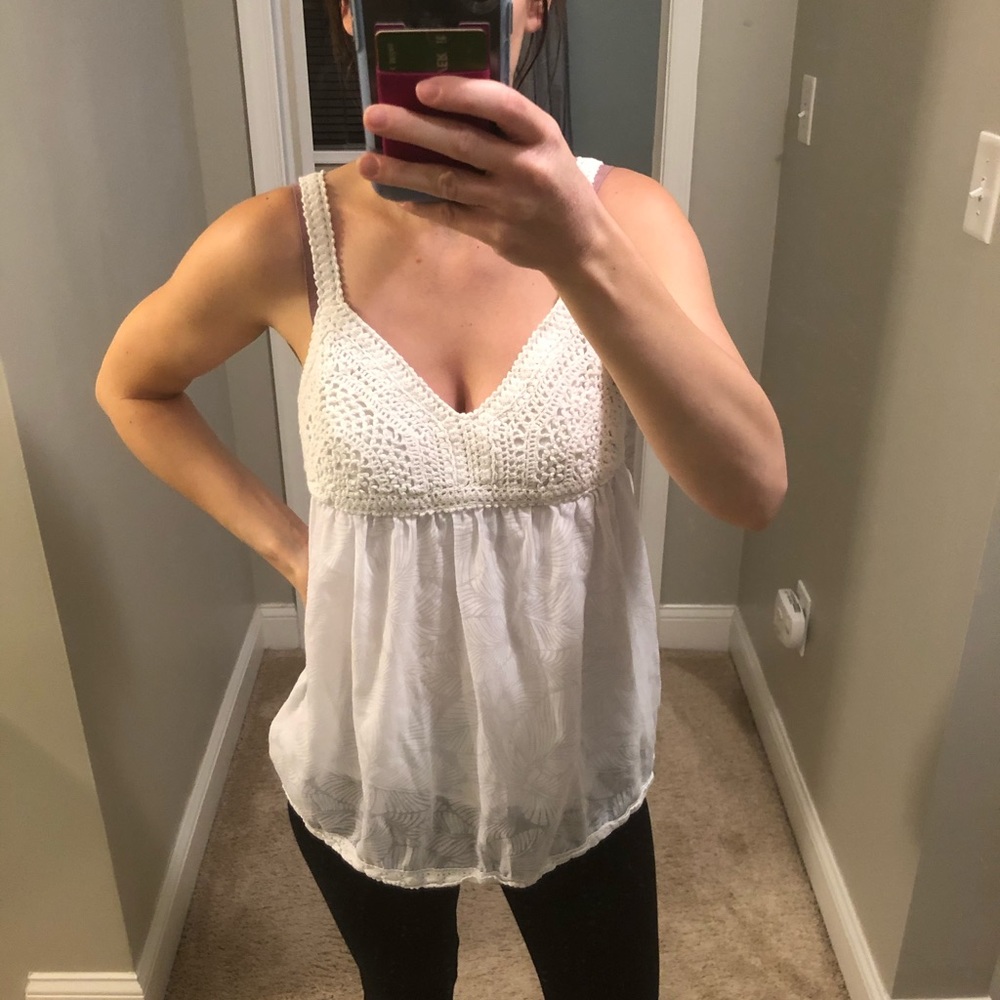 INC Crochet Tank Top